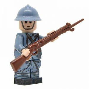Lego Custom WW1 FRENCH SOLDIER- Full Body Printing -NEW- Brickarms Lebel 1886